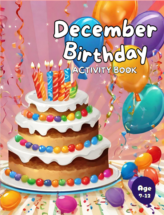 December Birthday: Activity Book For Kids