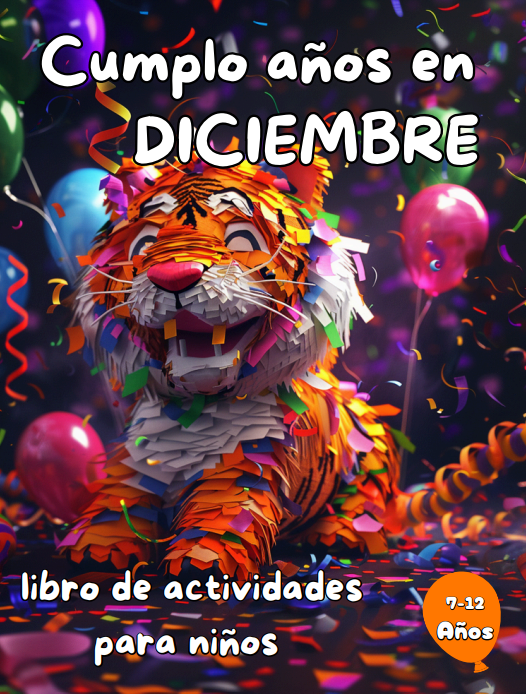 Cumplo Años en Diciembre: Libro de actividades para niños