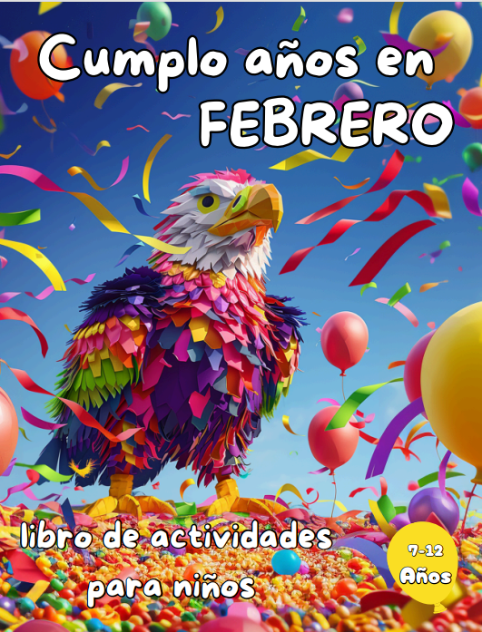 Cumplo Años en Febrero: Libro de actividades para niños