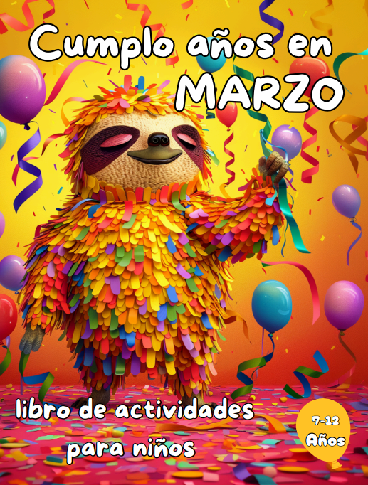 Cumplo Años en Marzo: Libro de actividades para niños