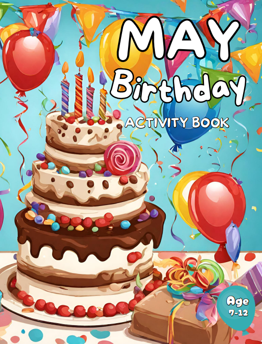 May Birthday: Activity Book For Kids