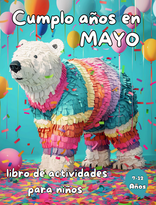 Cumplo Años en Mayo: Libro de actividades para niños