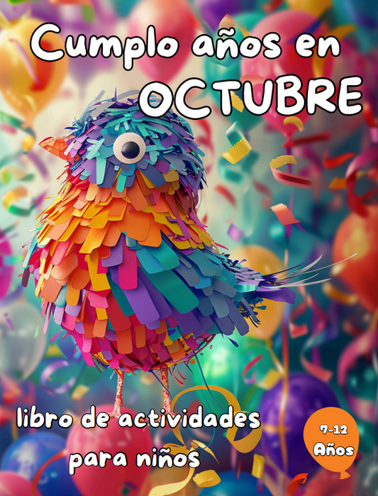 Cumplo Años en Octubre: Libro de actividades para niños