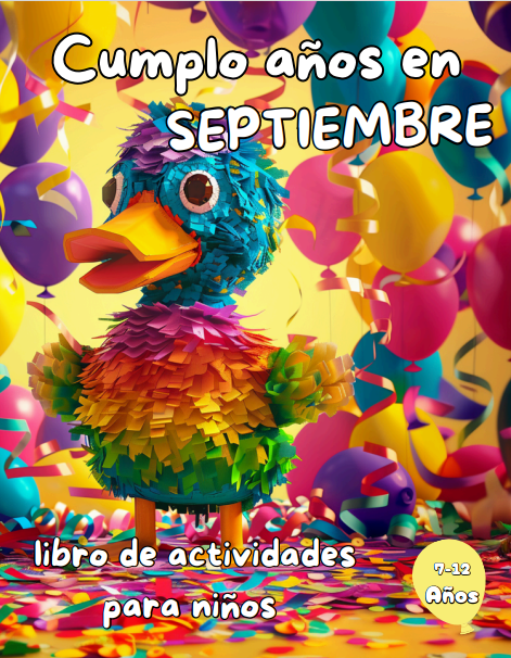 Cumplo Años en Septiembre: Libro de actividades para niños